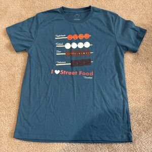 Kamisa Blue “Street Food” Graphic T-Shirt